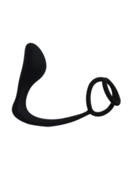 GASTON, Stimulateur Prostatique dans un silicone doux et lisse - POM014BLK